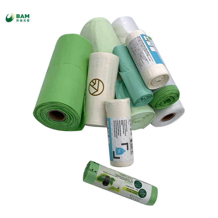  Sale Large Capacity New Products Compostable Sustainable Packing 100% Biodegradable Plastic Garbage Trash Rubbish Bags for Environmental