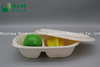 Fully Biodegradable 2 Compostable Sugarcane Snack Store Takeaway Food Plastic Packaging Containers for Dun Dessert