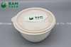 100% Fully Biodegradable Compostable Food Grade Sugarcane Plant Fiber Takwaway Bowl for Rice Soup Dessert Fruits Salad