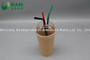 Biodegradable Convenient Disposable Plastic Cutlery PLA Heat resistant Straw for Juicy Coffee Drink