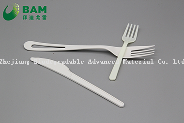 Biodegradable Convenient Disposable Plastic Cutlery Set Knife Spoon Fork for PLA Cutlery